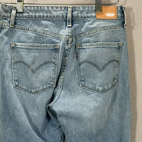 Levis Jeans Womens 27 HIgh Rise Skinny Cotton Stretch Light Wash Pockets Mom - Picture 6 of 11